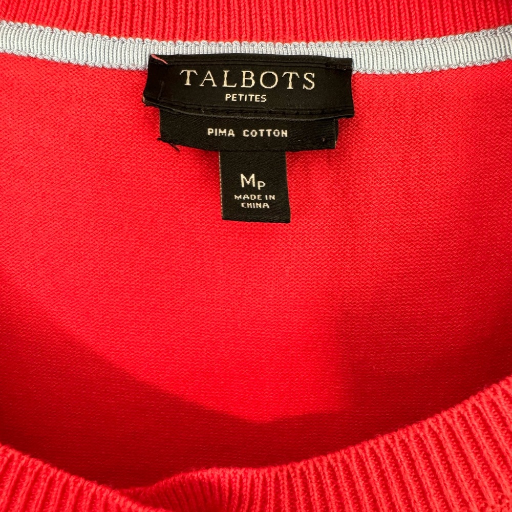 Talbots Pima Cotton Sweater/Sleeveless Tank Set Size 6P - Picture 4 of 9